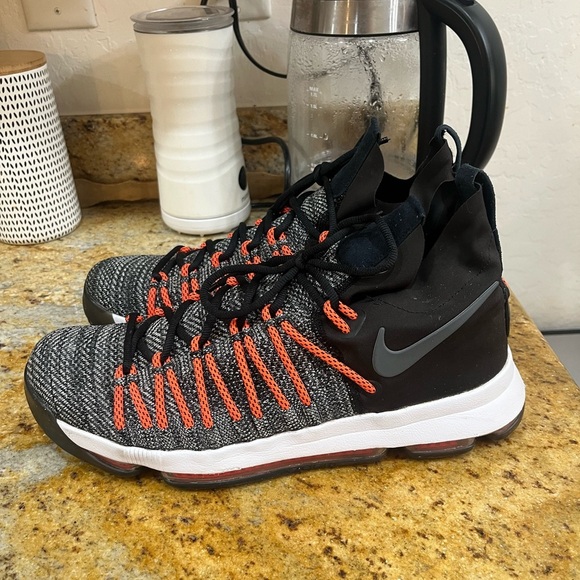 Nike KD 9 Elite Dark Grey Hyper Orange size 11 - Picture 3 of 10
